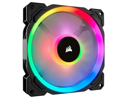Gehäuselüfter Corsair LL140 RGB LED Single 140x140x25mm, 4Pin, 600-1300rpm, 25dBA