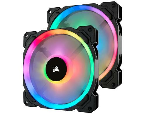 Gehäuselüfter Corsair LL140 RGB LED 2Pa 140x140x25mm, 4Pin, inkl.Lighting Node Pro