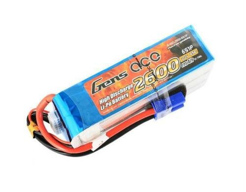 Gens LiPo-Akku 22.2V 2600mAh 45C 6S1P 123x39x39mm 404g