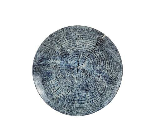 Villa Dekoteller blau 1 Stück, D: 24.5cm, Glas