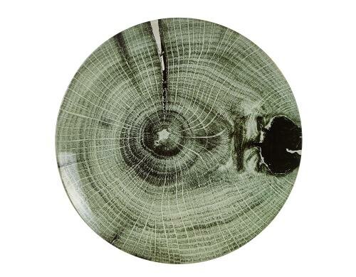 Villa Dekoteller grün 1 Stück, D: 30cm, Glas