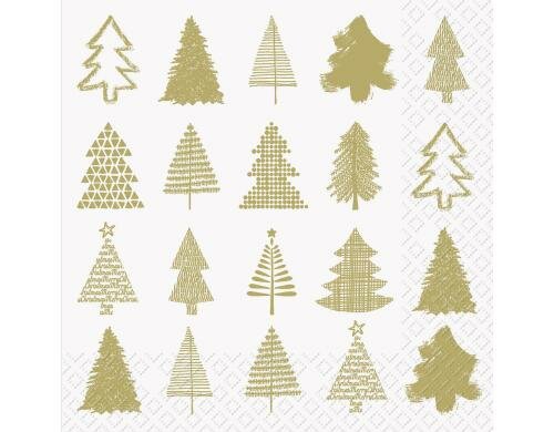 Stewo Servietten Josua gold 20 Stück, Grösse 33x33cm