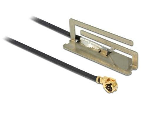 Delock MHF(I-PEX),U.FL WLAN-AC Antenne zum Einbau , 23cm Kabel, 2.4/5Ghz, 1.6dBi