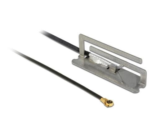 Delock MHF IV/ HSC MXHP32 WLAN-AC Antenne zum Einbau , 12cm Kabel, 2.4/5Ghz, 1.6dBi