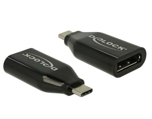 Monitoradapter USB Typ-C zu Displayport 4K bis 60Hz, schwarz,  DP Alternate Mode