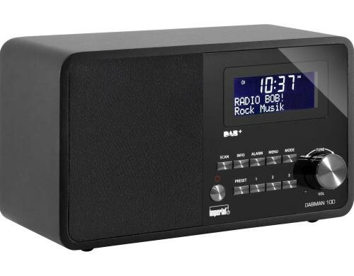 Imperial Dabman 100, DAB+-Radio, schwarz DAB+, Antennenanschluss