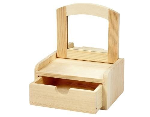 Creativ Company Spiegelkommode 12 x 10 x 6.5 cm, Kiefernholz
