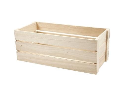 Creativ Company Holz Apfelkiste 45 x 20 cm, Höhe 17 cm