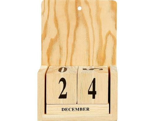 Creativ Company Holz Kalender 13 x 5.5 x 19.2 cm, Pappel