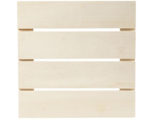 Creativ Company Holzschild Lamellen-Panel 28.6 x 28.6 x 1.1 cm, Sperrholz