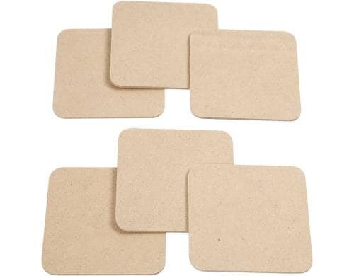 Creativ Company Holz Untersetzer 6 Stück, 10 x 10 cm