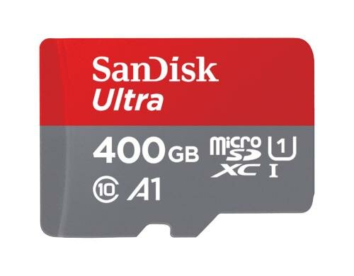 SanDisk microSDXC Card 400GB Ultra UHS-I U1, Lesen 100MB/s, inkl. SD-Adapter