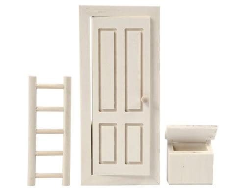 Creativ Company Elfentür / Wichteltür 8 x 18, inkl. Briefkasten und Leiter