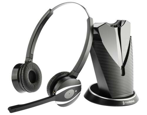 freeVoice FOX FX810B Duo für Callcenter und Büro, DECT
