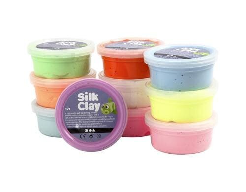 Creativ Company Silk Clay 10 x 40 g, Basic