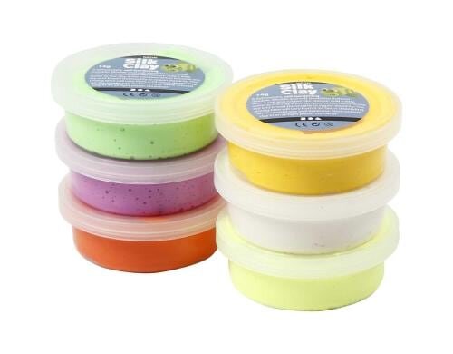 Creativ Company Silk Clay 6 x 14 g, Frühling