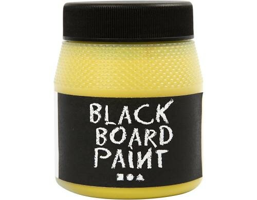 Creativ Company Tafelfarbe gelb 250 ml, lässt sich mit Kreide beschreiben