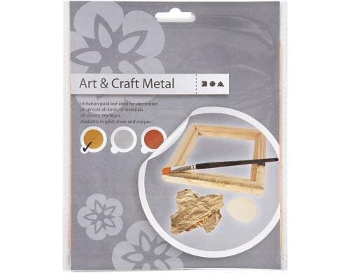 Creativ Company Blattmetall gold 25 Blatt à 16 x 16 cm