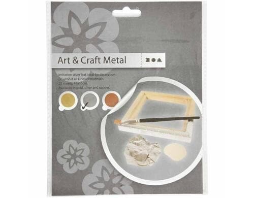 Creativ Company Blattmetall silber 25 Blatt à 16 x 16 cm