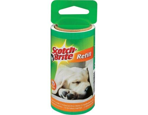 3M Scotch-Brite Ersatzrolle Tierhaarroller 30 Blatt, zu Tierhaarfusselroller