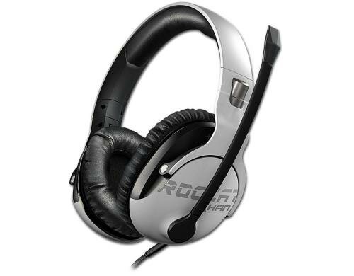 Roccat Khan Pro Over-Ear Headset, weiss Hi-Res-Audio, passiv Noise-canceling, 3,5mm