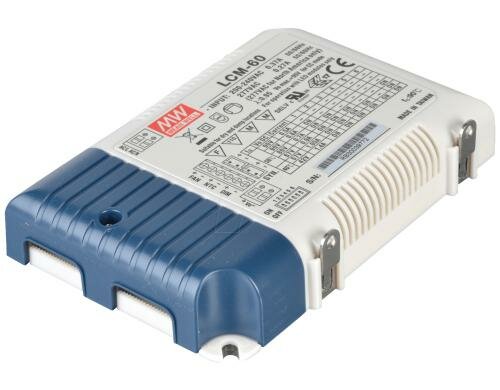 Mean Well LED-Treiber Konstantstrom LCM-60, 2 - 90 V DC, 500 - 1400mA - 60 W