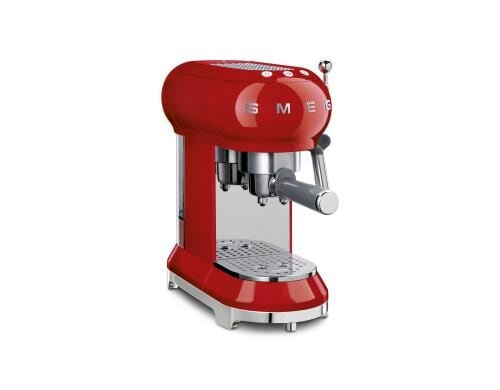SMEG Espressomaschine 50s rot 15 bar, Dampfdüse, 1350 Watt