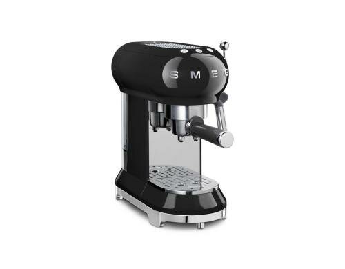 SMEG Espressomaschine 50s schwarz 15 bar, Dampfdüse, 1350 Watt