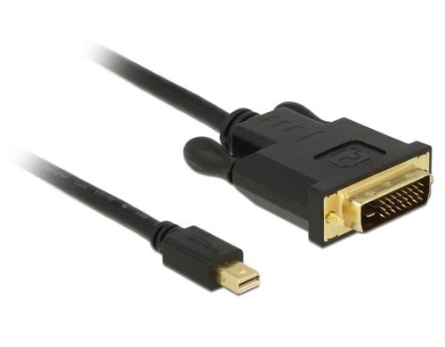 Delock Mini-Displayport - DVI-D, 50cm Schwarz, Dual-Link, 1920x1200 mit 60Hz