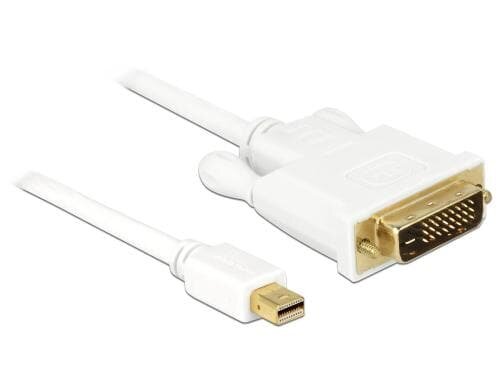 Delock Mini-DisplayPort - DVI-D, 50cm Weiss, DVI-D 24+1 Duallink