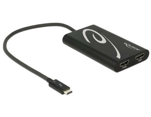 Monitoradapter Thunderbolt 3 -2xHDMI-Buchse Auflösung bis 4096 x 2160 @ 30 Hz