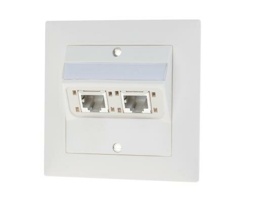 ABB Sidus UP-Netzwerkdose 2x RJ45 B-Typ, Kat. 5e, geschirmt, weiss