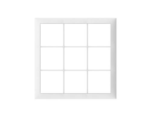 ABB Sidus Abdeckrahmen 3x3 weiss 208x208 mm