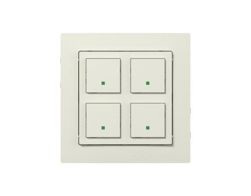 ABB free@home Tastsensor 2-fach E-Typ, Sidus weiss, 2x Sensor, ohne Aktor