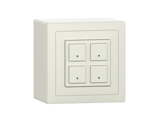 ABB free@home Sensor/Dimmaktor 2-1-fach AP-Typ, Sidus weiss, 2x Sensor, 1x Aktor