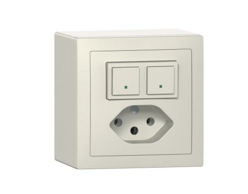 ABB free@home Kleinkombi Sensor/Aktor AP-Typ, Sidus ws, T13, 1x Sensor, 1x Akt.