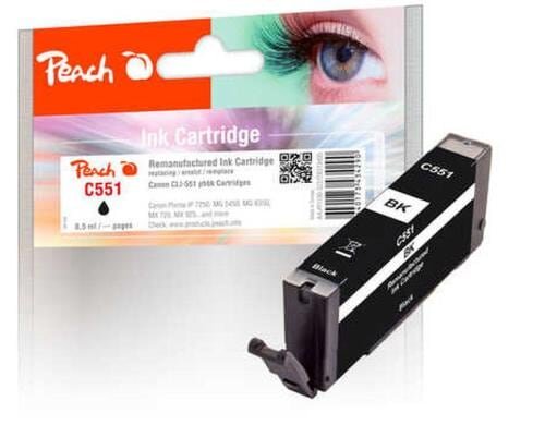 Peach Tinte Canon CLI-551 photo schwarz zu IP7250, MG5450, MG6350,  8.5ml