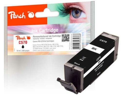 Peach Tinte Canon PGI-570 black 18ml 330 Seiten