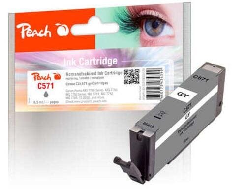 Peach Tinte Canon PGI-571 grey zu MG5700, 6800, 7700 Serie, 8.5ml