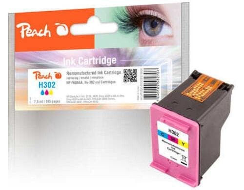 Peach Tinte HP F6U65A, No 302 Color, 7.5ml, 180 Seiten