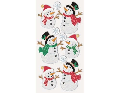 Heyda Weihnachtssticker Schneemann 1 Packung