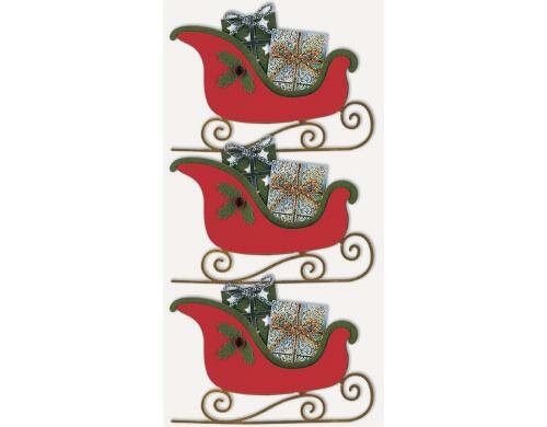 Heyda Weihnachtssticker Schlitten 1 Packung