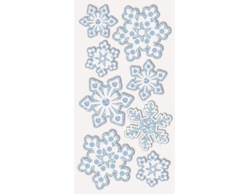 Heyda Weihnachtssticker Eiskristalle 1 Packung