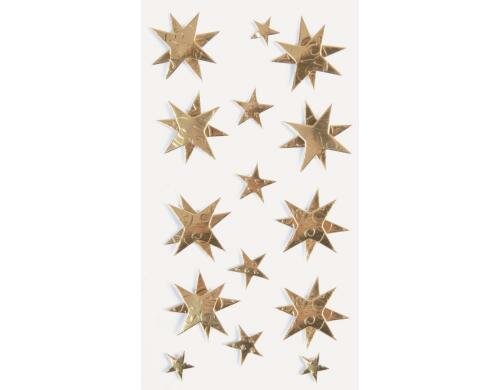 Heyda Weihnachtssticker Sterne gold 1 Packung