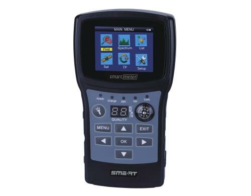 Smartmeter ES1, Digitales Sat-Messgerät DVB-S2, Sat-Erkennung, Spectrum Analyzer