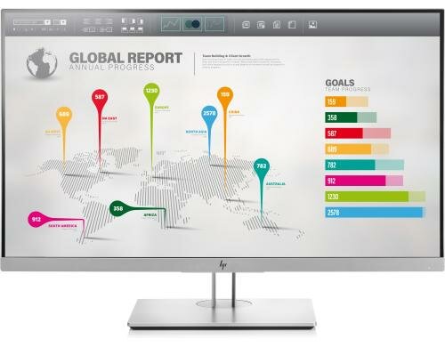 HP Elite E273q 27 16:9 LED QHD IPS, 2560x1440, 5ms, DP, HDMI, VGA