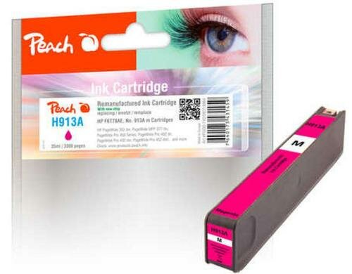 Peach Tinte HP F6T78AE, No 913 Magenta, 35ml, 3300 Seiten