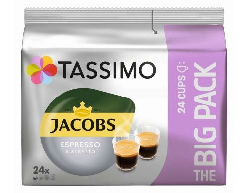 Tassimo T DISC Jacobs Espresso Ristretto Bigpack, 1 Packung à 24 Portionen