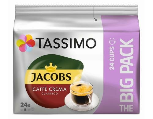 Tassimo T DISC Jacobs Caffé Crema Classico Bigpack, 1 Packung à 24 Portionen