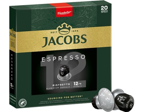 Jacobs Kaffeekapseln Espresso 12 Ristretto 1 Packung à 20 Portionen